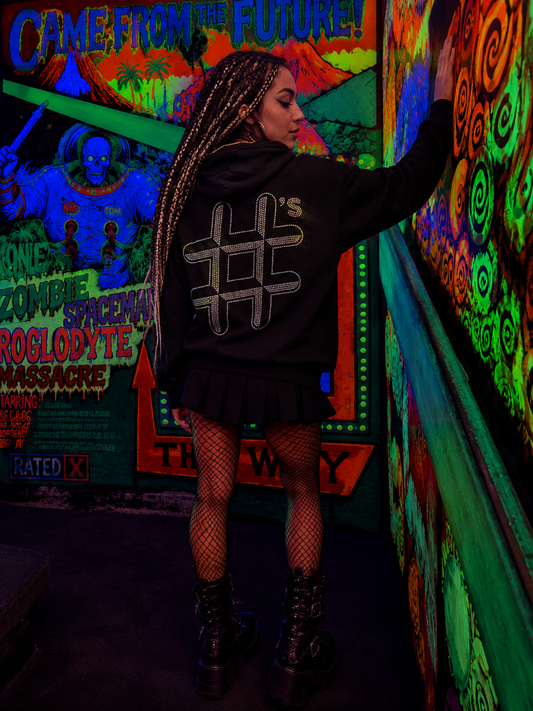 Riot & Rhinestones x Numbers Nightclub Classic Logo Hoodie