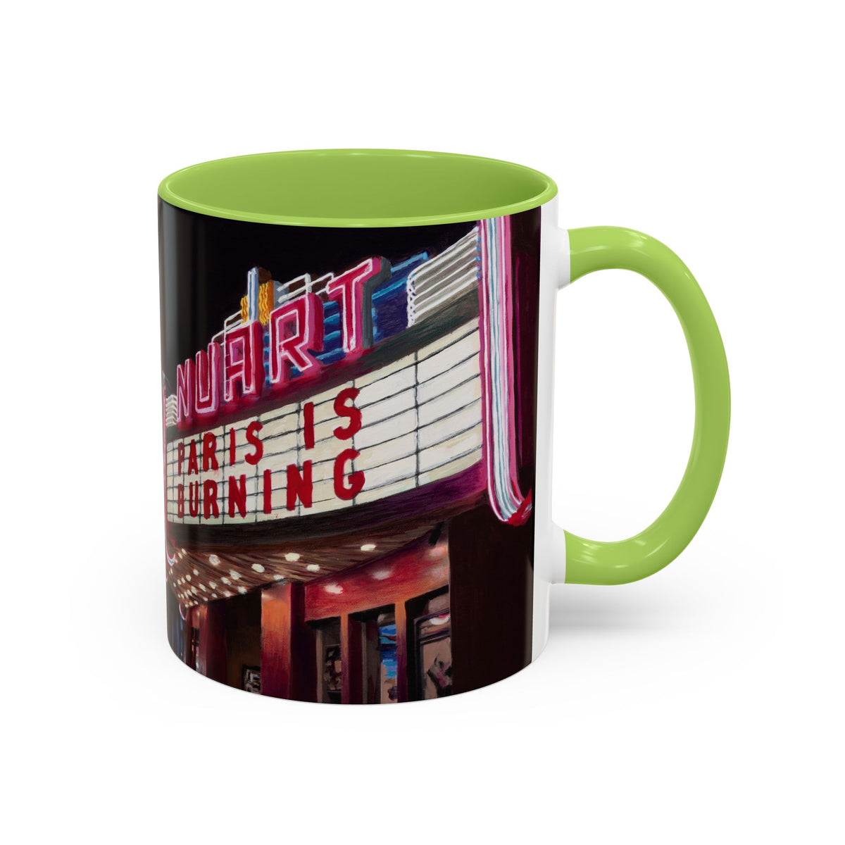 Nuart Theater "Paris Is Burning" Original Art Ceramic Mug (11oz)