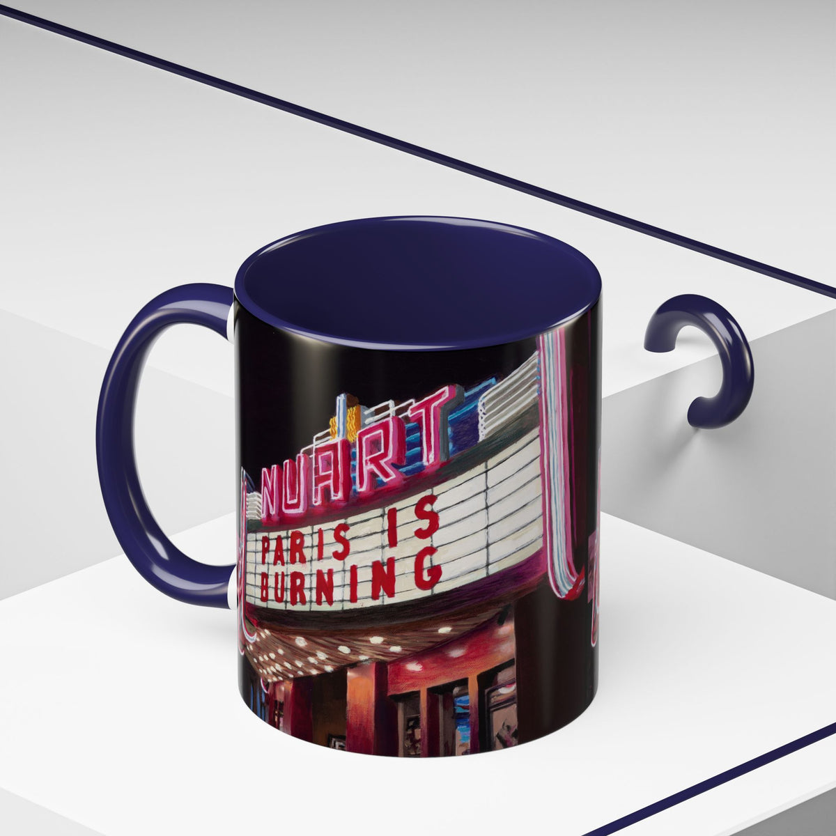 Nuart Theater "Paris Is Burning" Original Art Ceramic Mug (11oz)