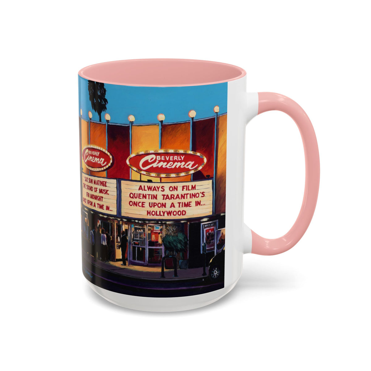 New Beverly Cinema "Once Upon a Time in Hollywood" Original Art Ceramic Mug –  (11/15oz)