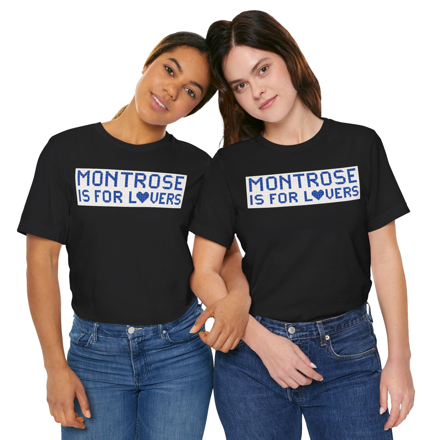 "Montrose Is For Lovers" Vintage Houston Street Tile T-Shirt