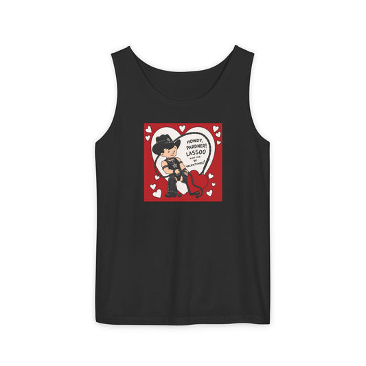 Vintage Leather Daddy Cowboy Valentine Tank – Retro Gay Camp Apparel