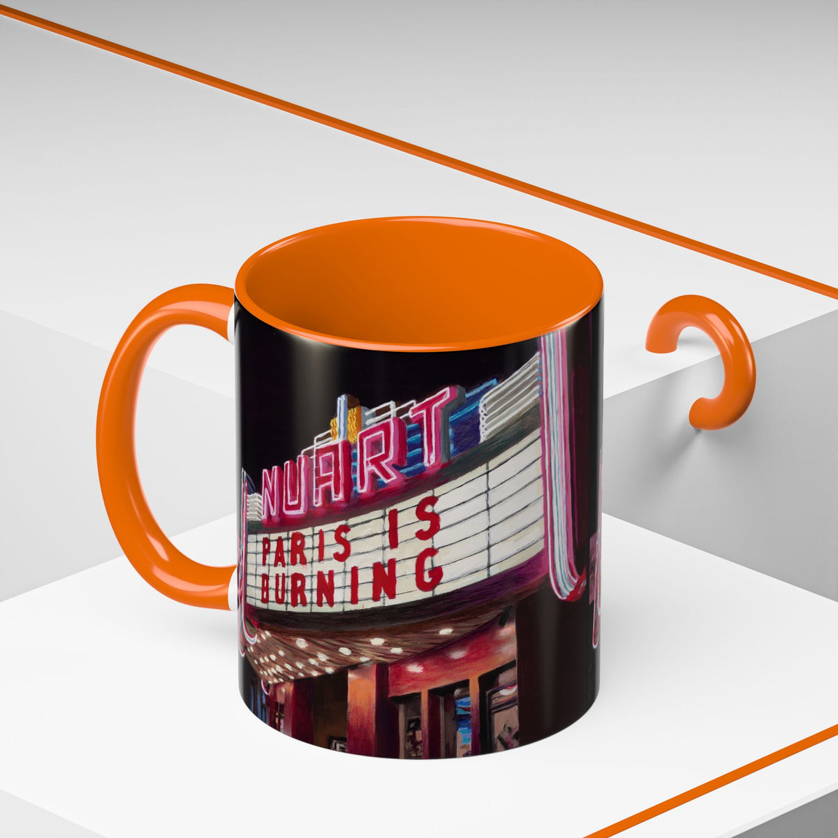 Nuart Theater "Paris Is Burning" Original Art Ceramic Mug (11oz)