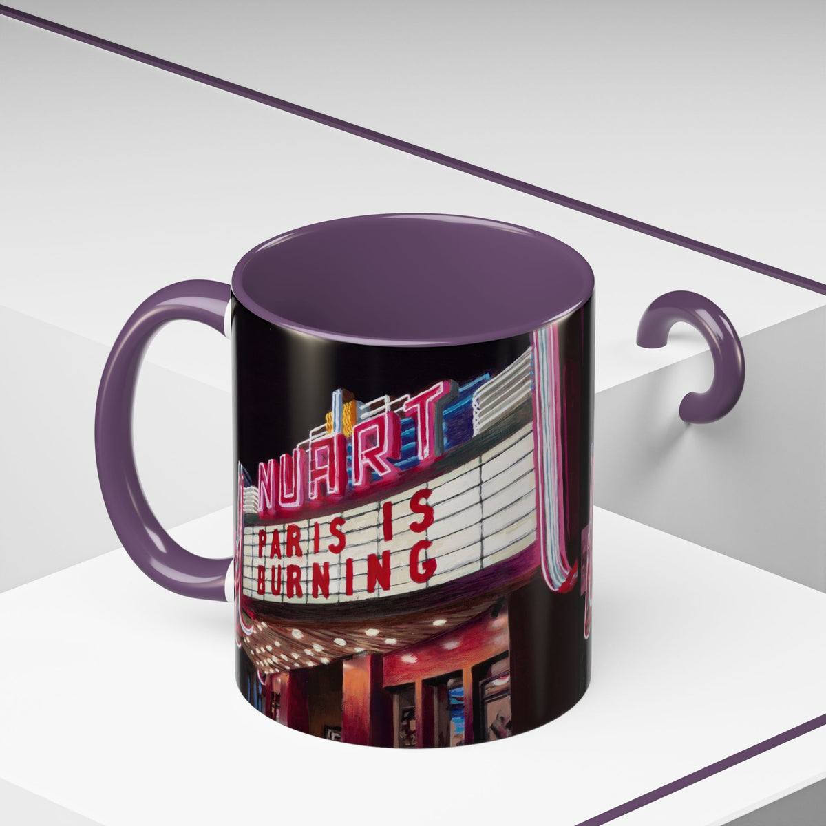 Nuart Theater "Paris Is Burning" Original Art Ceramic Mug (11oz)