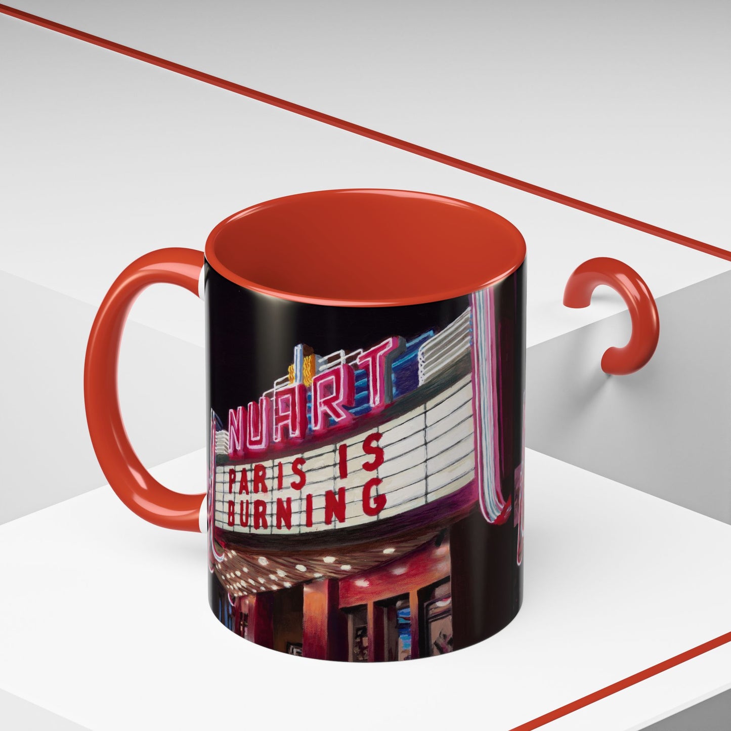 Nuart Theater "Paris Is Burning" Original Art Ceramic Mug (11oz)