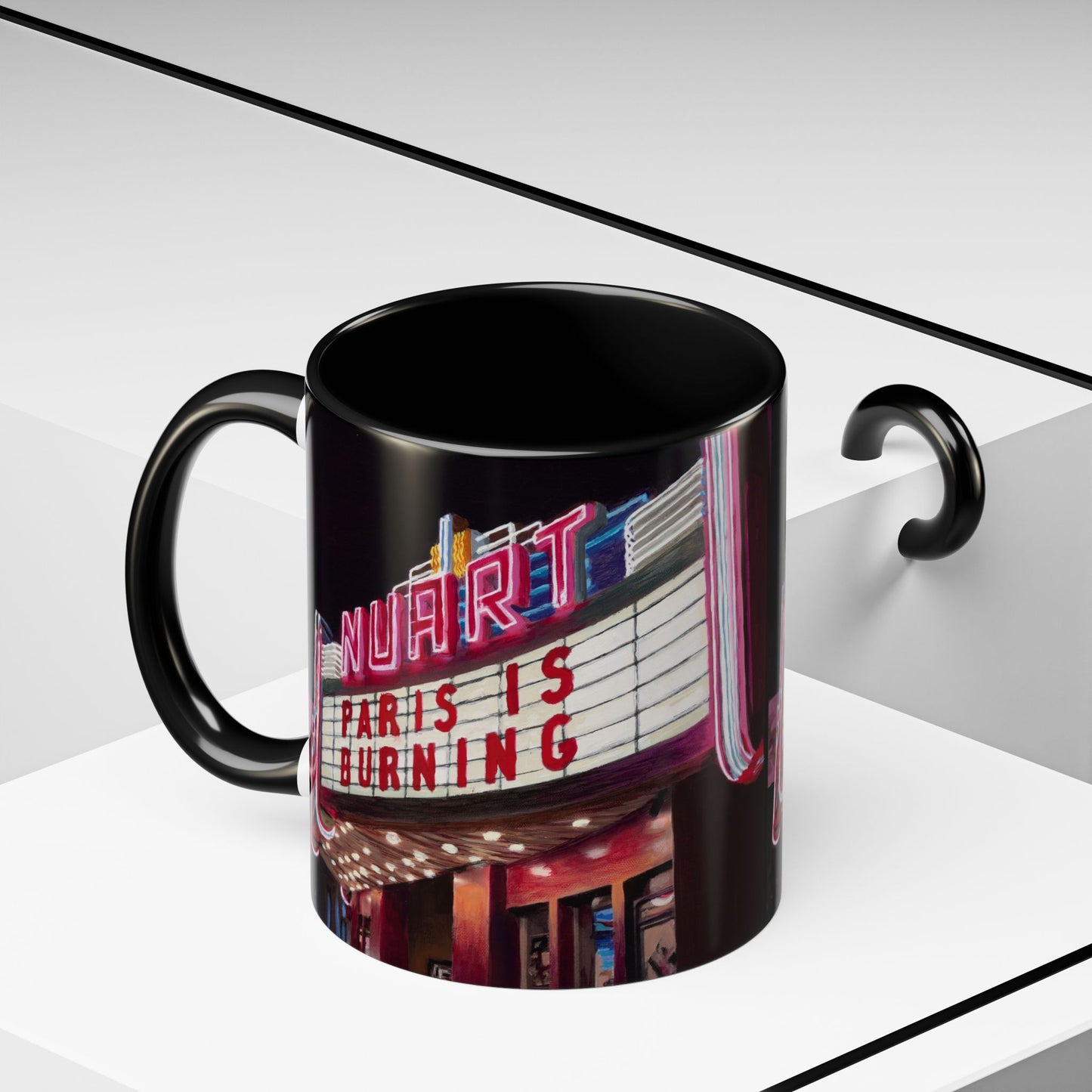 Nuart Theater "Paris Is Burning" Original Art Ceramic Mug (11oz)