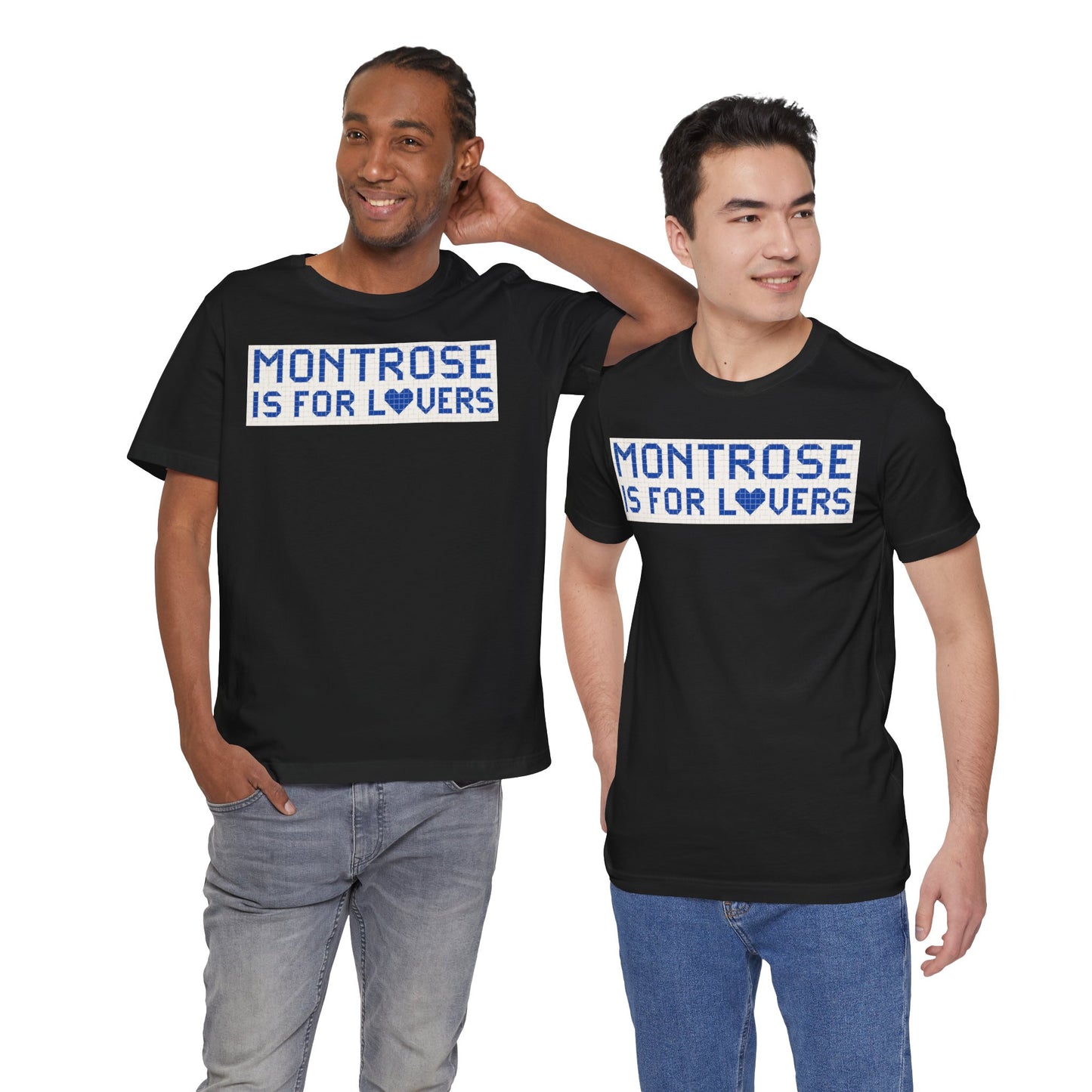 "Montrose Is For Lovers" Vintage Houston Street Tile T-Shirt