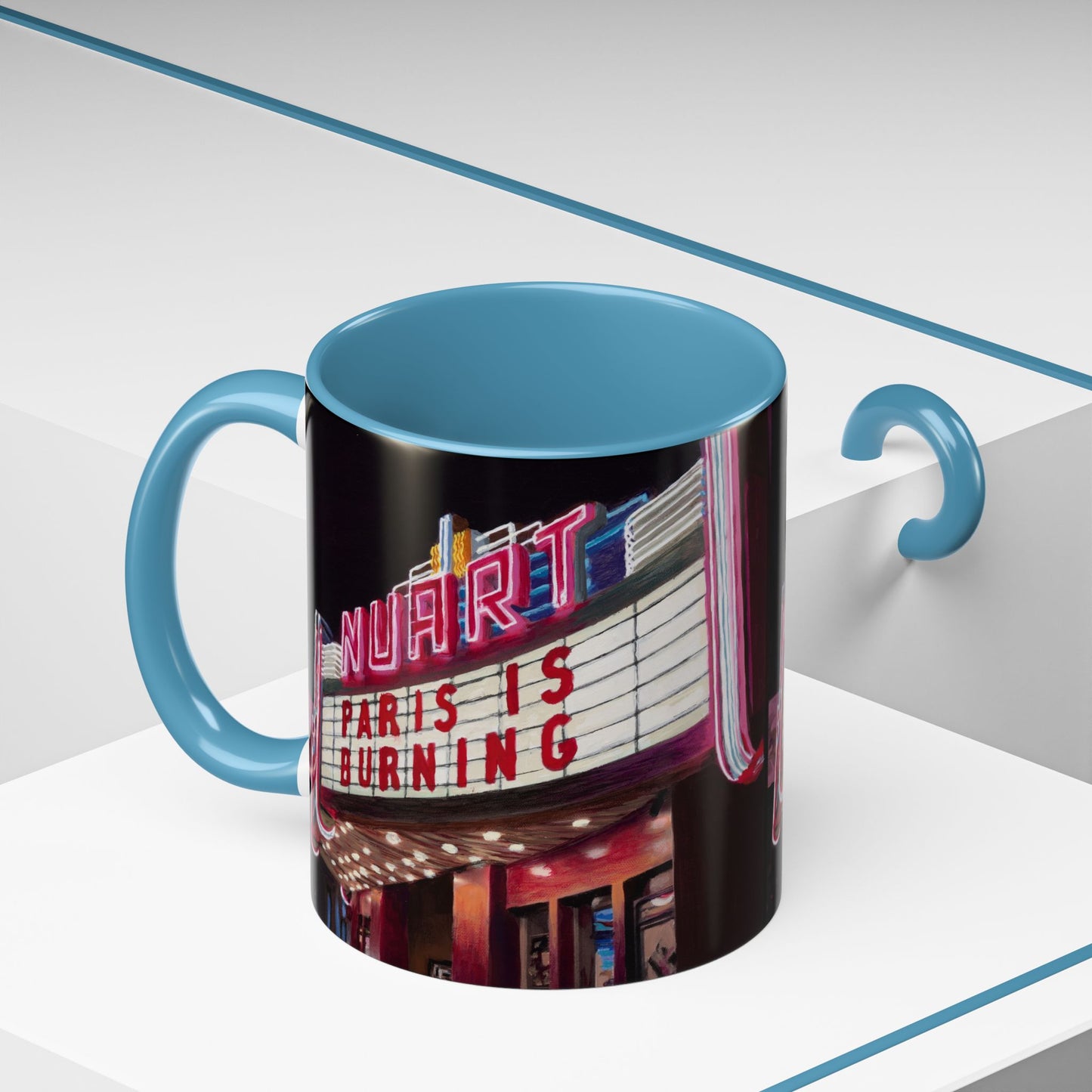 Nuart Theater "Paris Is Burning" Original Art Ceramic Mug (11oz)