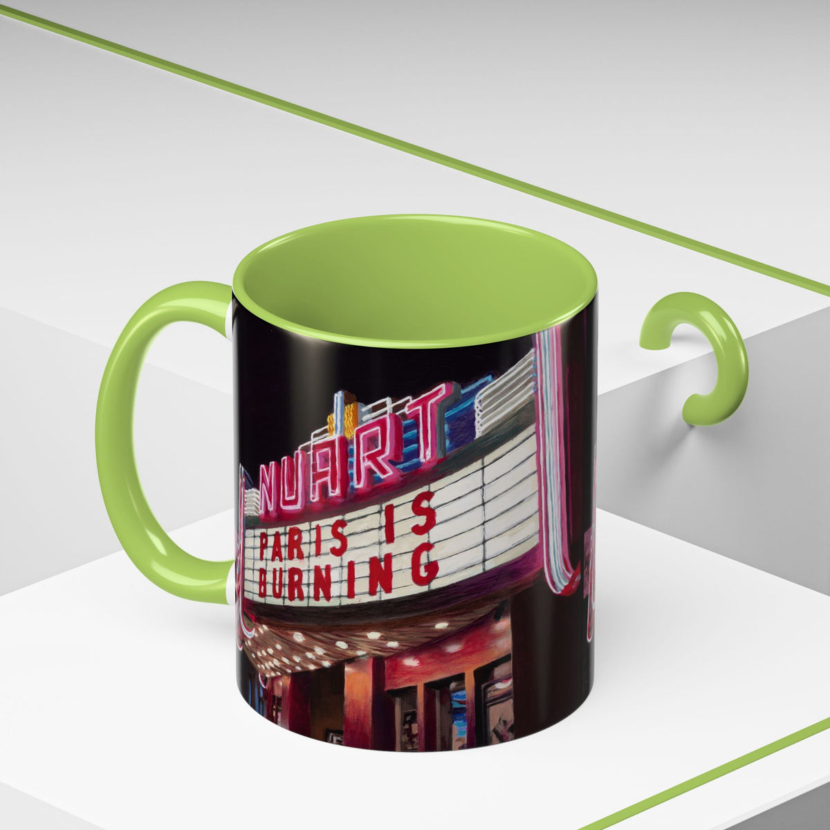 Nuart Theater "Paris Is Burning" Original Art Ceramic Mug (11oz)