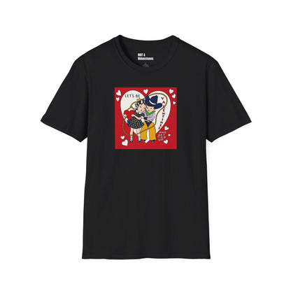"Let's Get Tied Up" Vintage Cowboy Valentine Tee – Original Pop Art T-Shirt