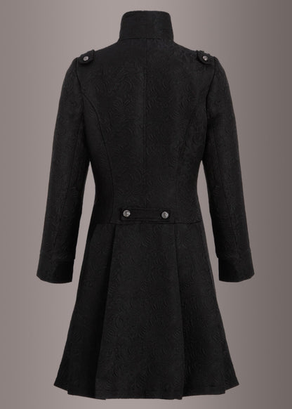 Gothic Brocade Coat Jacket with Buttons