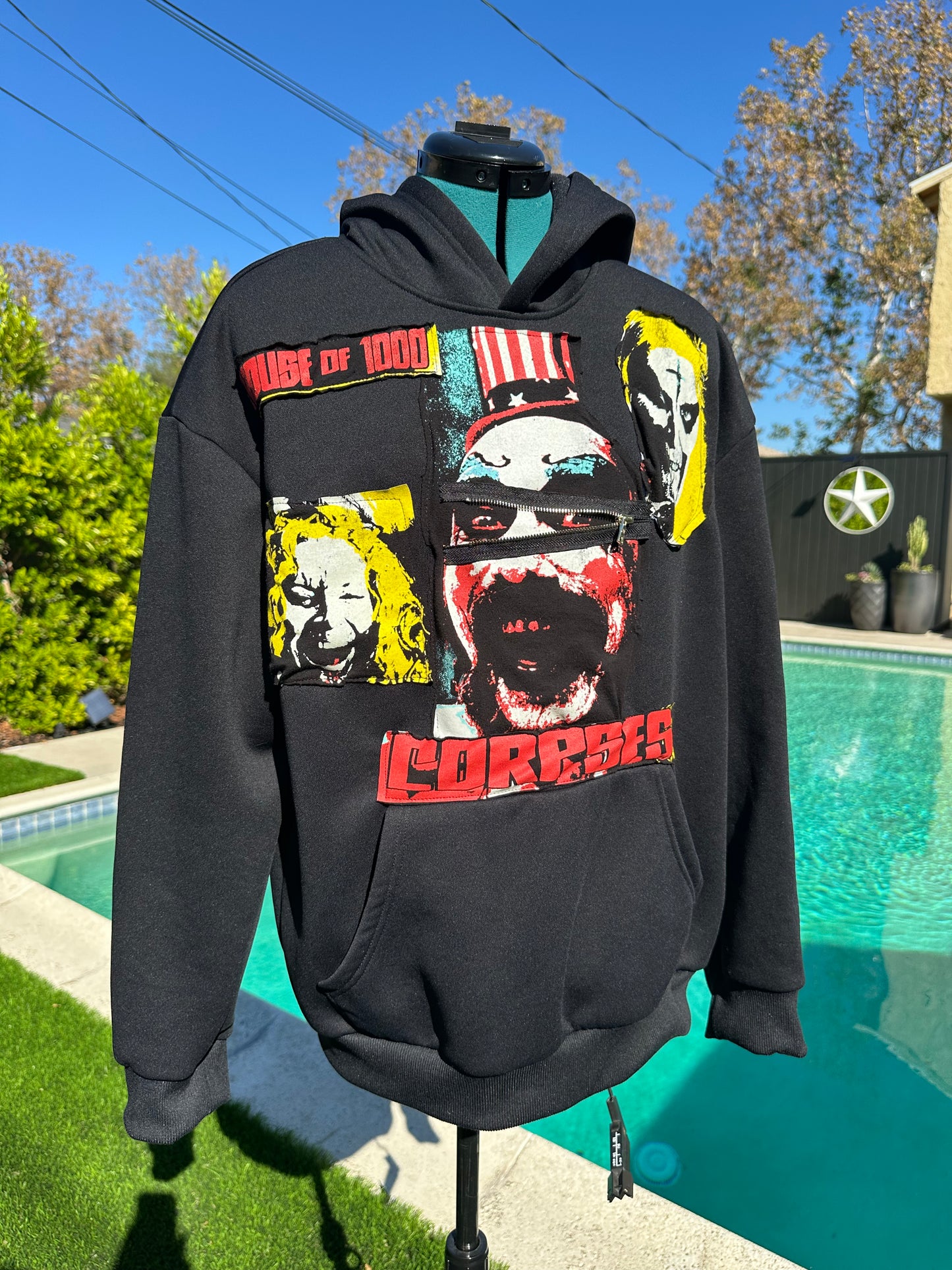 House of 1000 Corpses – Upcycled Horror Hoodie | Men’s Medium