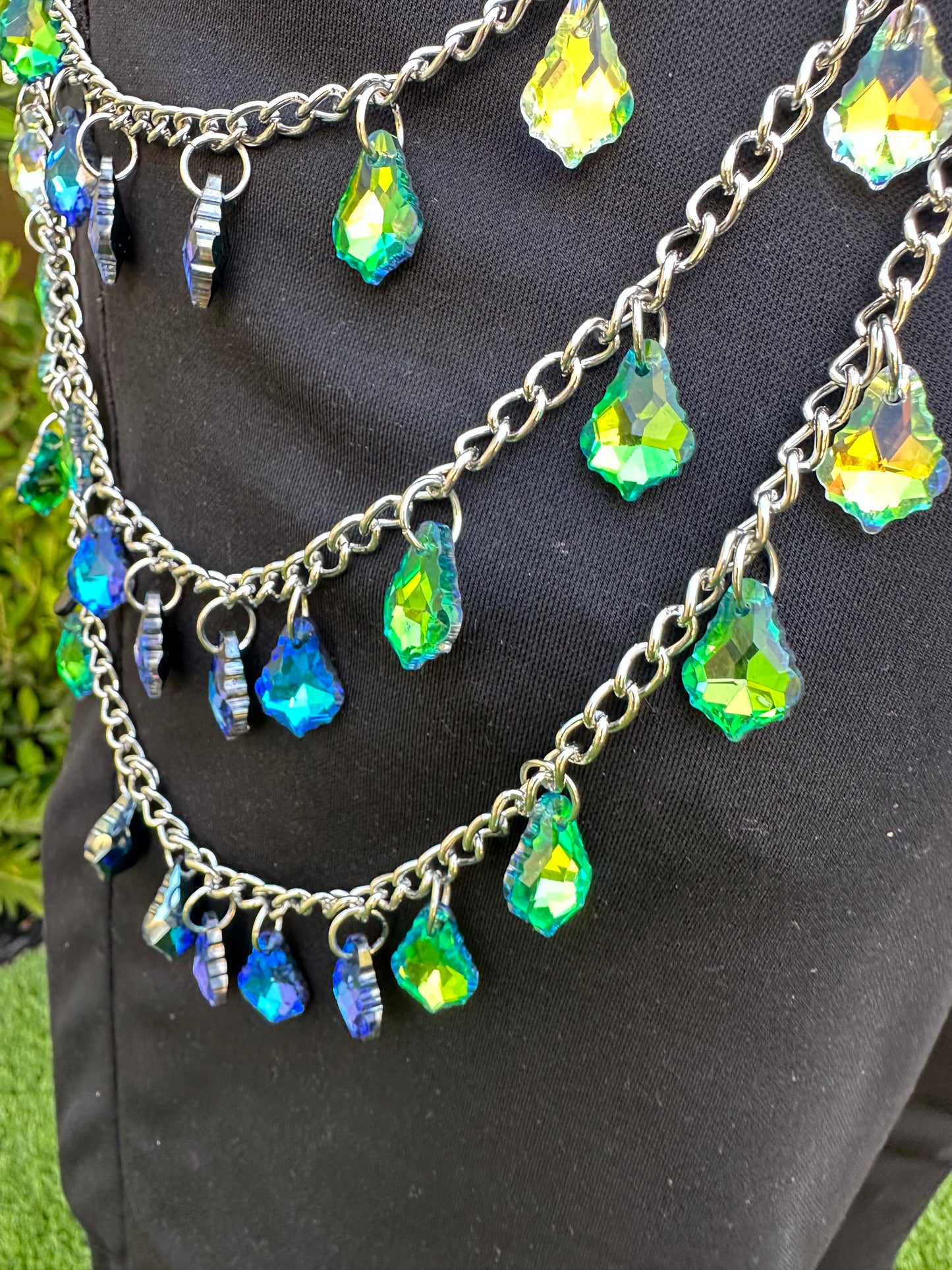 Crystal Drip Convertible Waist Chain - ONE OF ONE