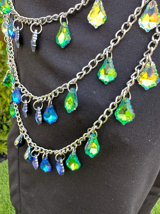 Crystal Drip Convertible Waist Chain - ONE OF ONE