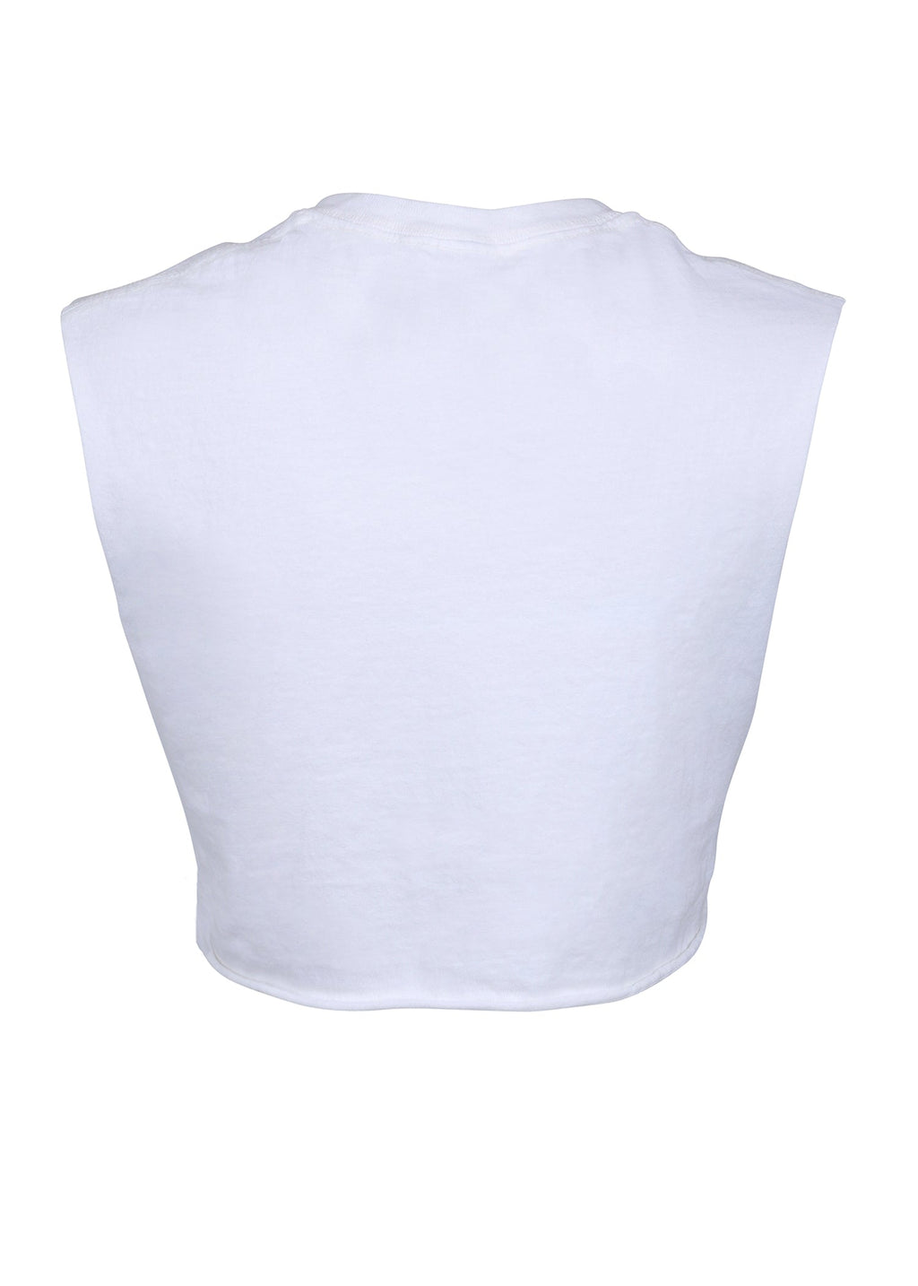 White Blondie Cropped Tee by Goodie Two Sleeves