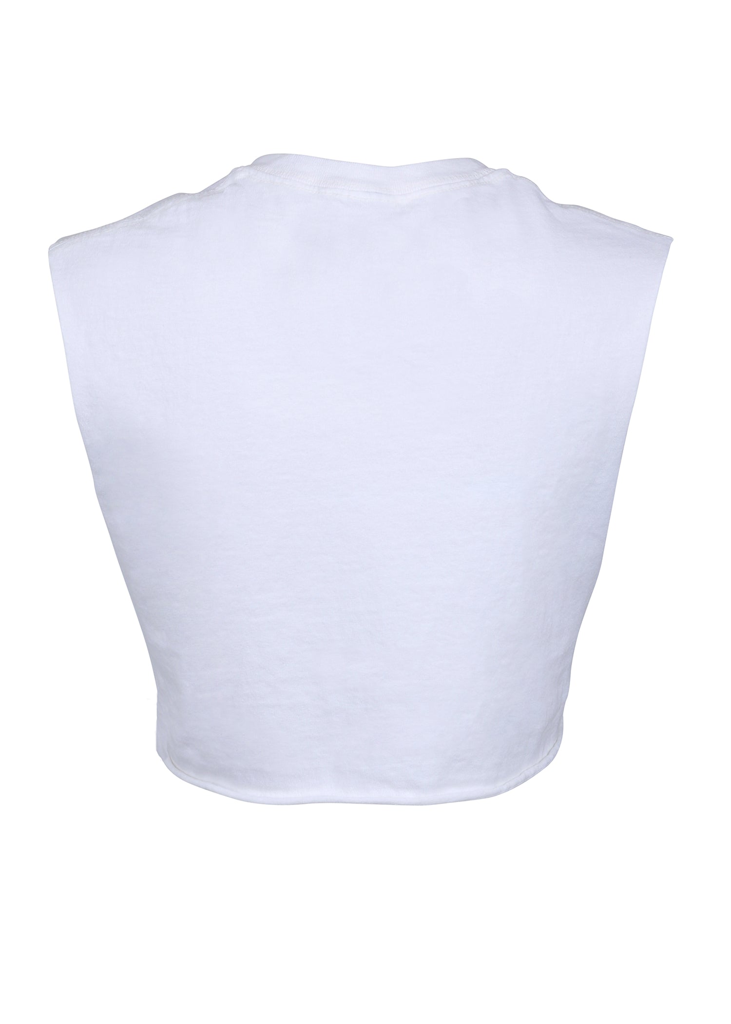 White Blondie Cropped Tee by Goodie Two Sleeves