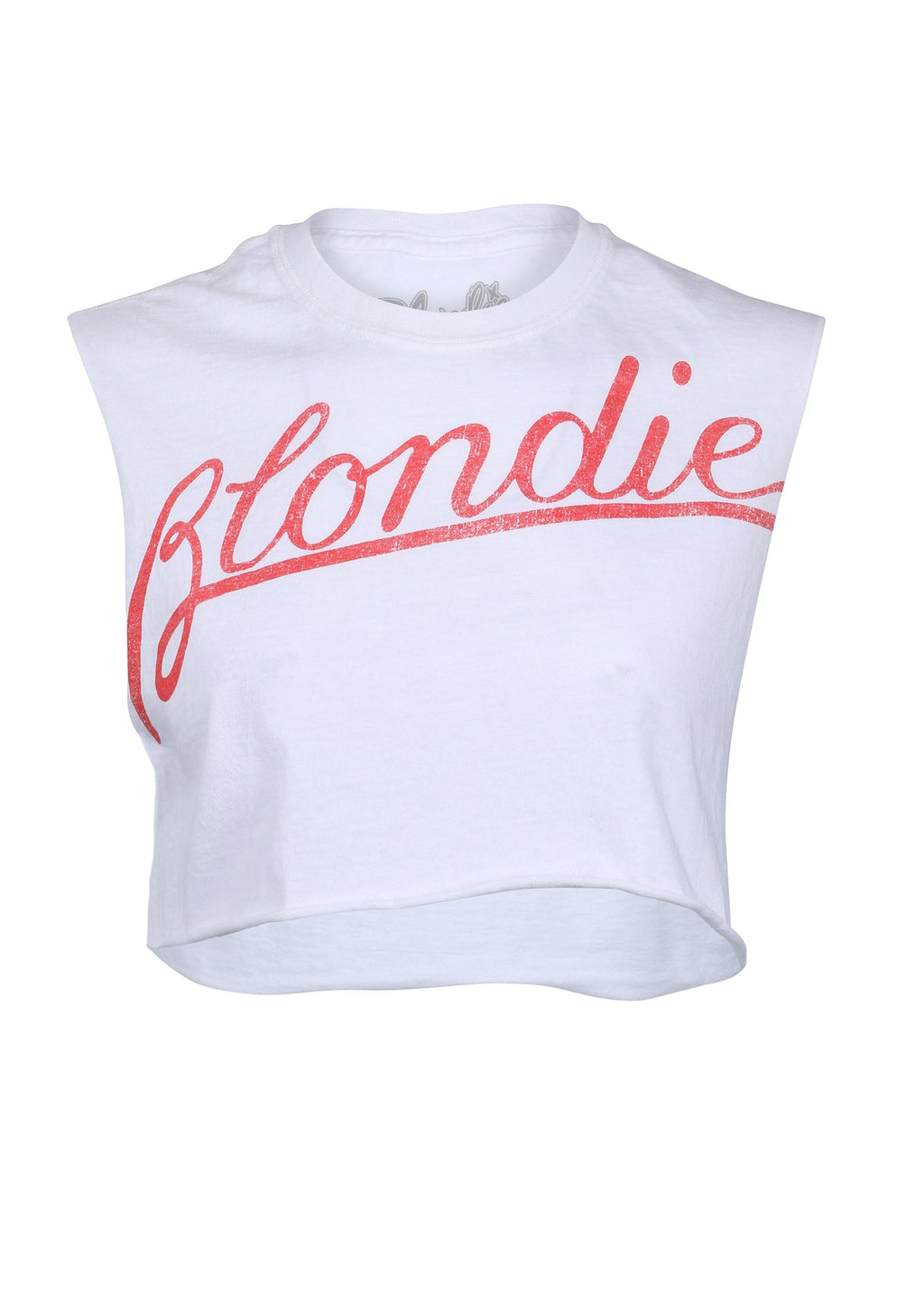 White Blondie Cropped Tee by Goodie Two Sleeves