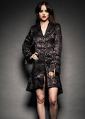 Black Brocade Gothic Pirate Coat