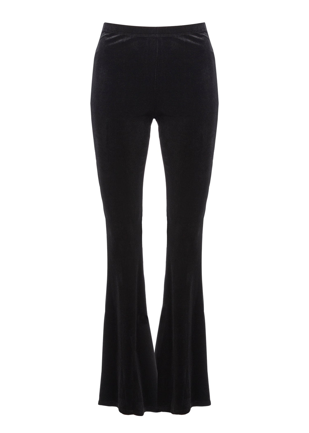 Black Velvet Bell Bottoms Flare Pants