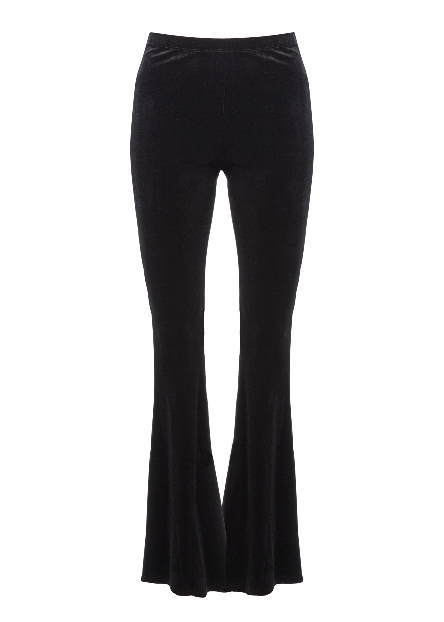 Black Velvet Bell Bottoms Flare Pants
