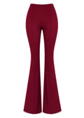 Burgundy Bell Bottom Pants