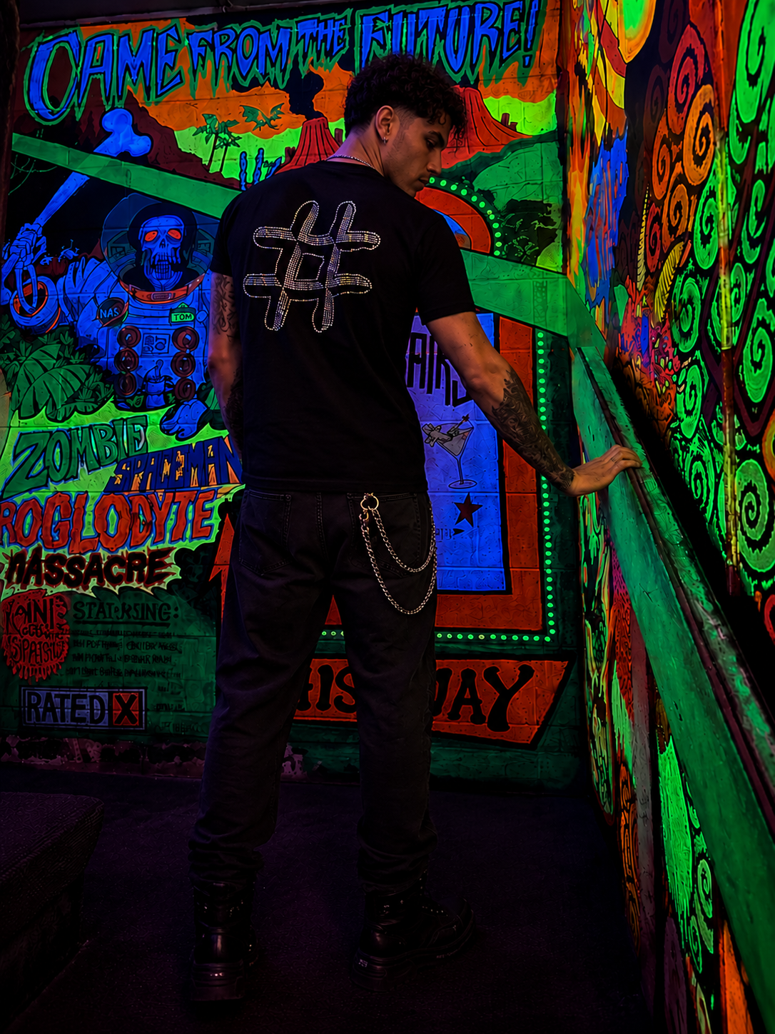 Riot & Rhinestones x Numbers Nightclub Classic Logo Tee
