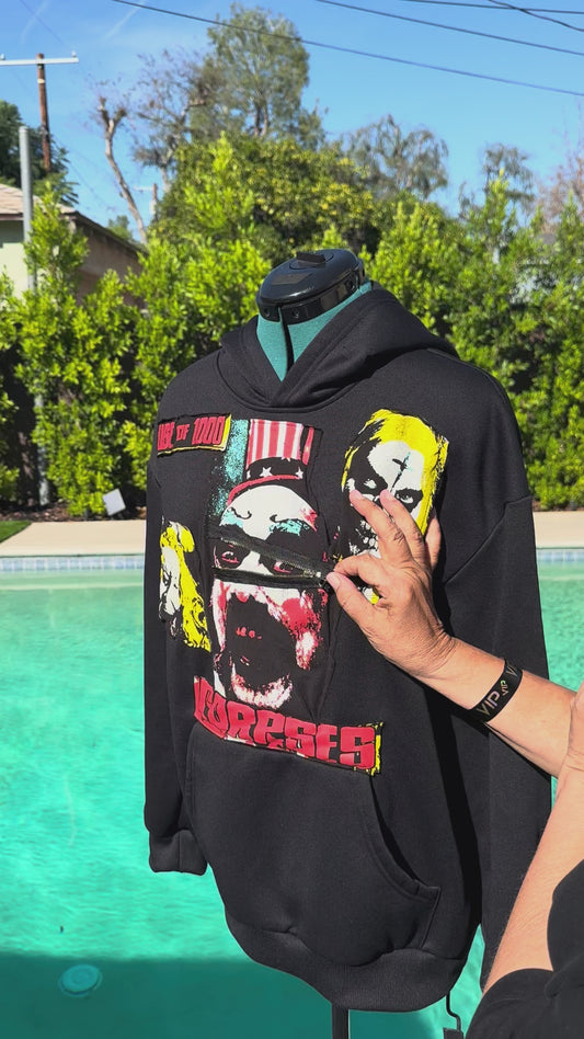 House of 1000 Corpses – Upcycled Horror Hoodie | Men’s Medium
